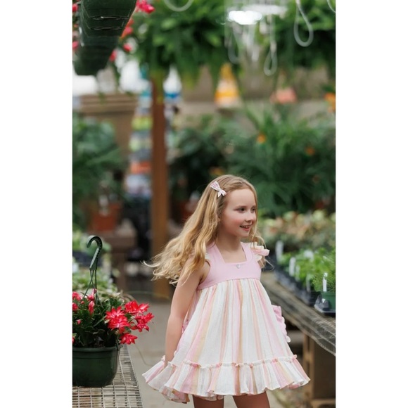 NWT Well Dressed Wolf Pink Lurex Stripes Aunt Heart - Picture 2 of 8